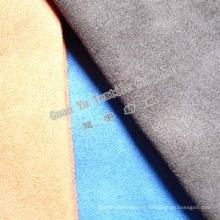 Velours de Polyester gaufré Suede canapé tissu (G69-16)